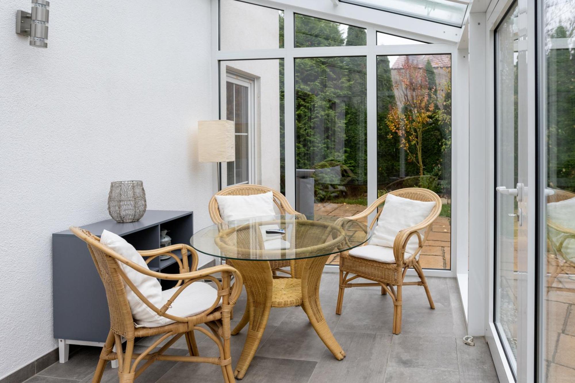 Ganzes Ferienhaus In Leipzig Mit Garage Und Fussbodenheizung Εξωτερικό φωτογραφία